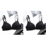 2Pcs/Set Push Up Bra Padded Bras For Women Non-wire Brassiere Sexy Lingerie Solid Color 3/4 Cup Underwear Comfort Intimates