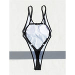XS -L Sexy High Leg Monokini Extreme String Mini Micro Thong One Piece Swimsuit Women Swimwear Female Bather Bathing Suit V5820C