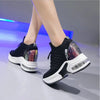 High Quality Femme Bling Sequin Woman Sneakers Chunky Platform CasualHeight Increase Zapatillas Mujer wedges shoes 2019
