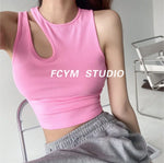 Women Crop Top Seamless Underwear Female Tank Tops Removable Pads Streetwear Beauty Back Padded Camisole Sexy Lingerie