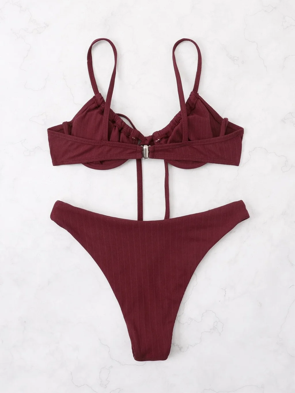 2026 Push Up Bikini Women Tie Front Swimsuit Sexy Underwire Swimwear Female Bathers Bathing Swimming Swim Suit Summer Beachwear