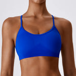 Women Cross Strap Sports Bra Women Push Up Sport Bra Yoga Gym Crop Top Brassiere Fitness Top Seamless Sport Bra Breathable Bras