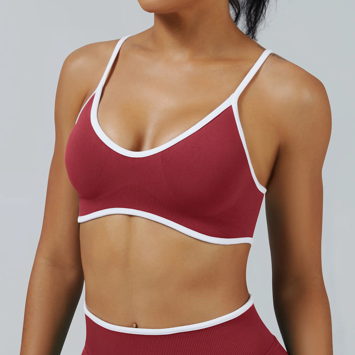 High Strength Sports Bra Seamless Yoga Top Women Fitness Gym Active Wear Back Cross Workout Push-up Fitness Running Underwear