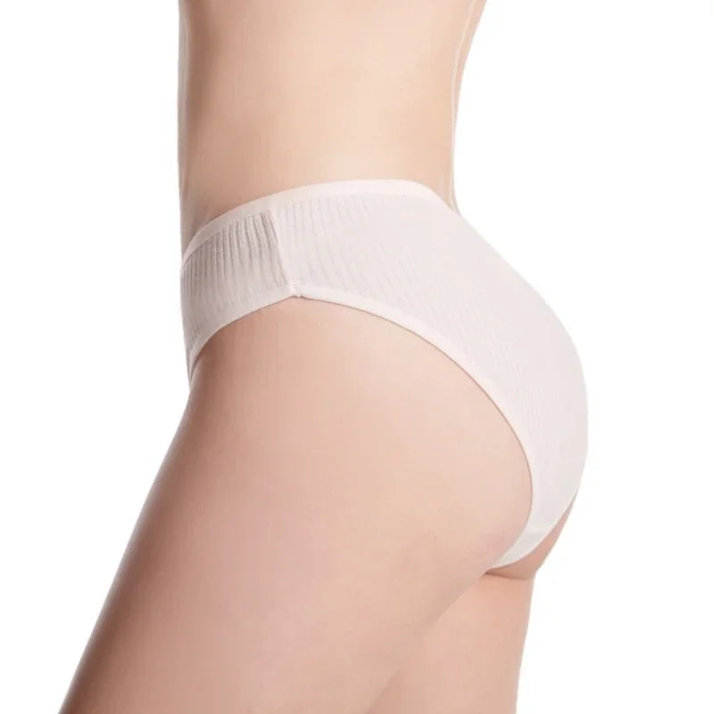 7Pcs/Set Cotton Panties Low Rize Panties For Women Breathable Underwear Female Underpants Sexy Lingerie V-waist Briefs M-2XL