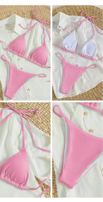Sexy Bikini Set Women White Black Push Up Bra Micro Swimsuit 2025 Brazilian Beach Holiday Bathing Suit Thong Swimwear Biquini