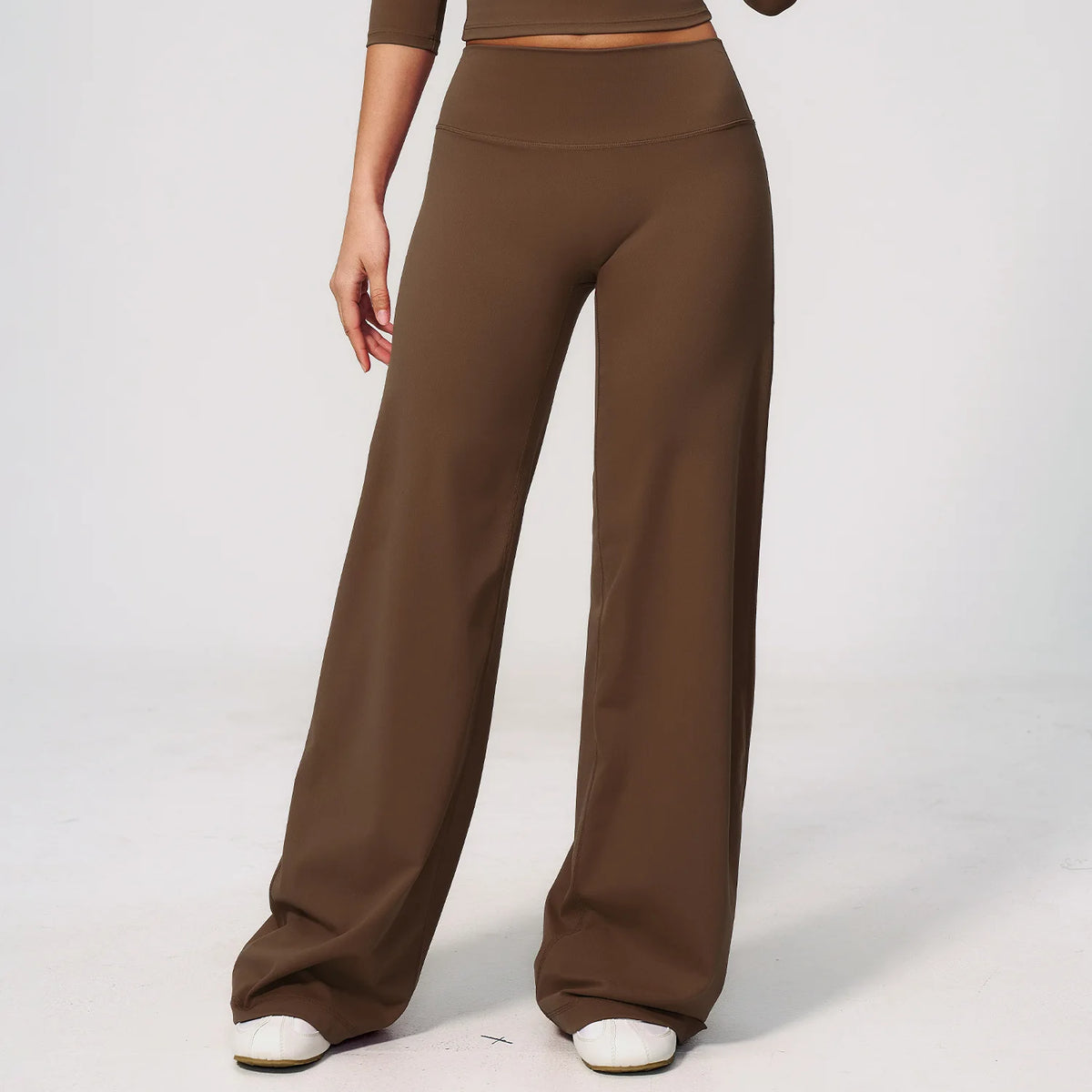 NCLAGEN Womens Wide Leg Pants High Waist GYM Clothes Loose Casual sport Trousers Outdoor Running Fitness Workout Leggings
