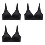 3pcs/Lot Seamless Bras for Women Push Up Brasiere Deep V Bralette Comfort Nonwire Underwear Female Invisible Bra Sexy Lingerie