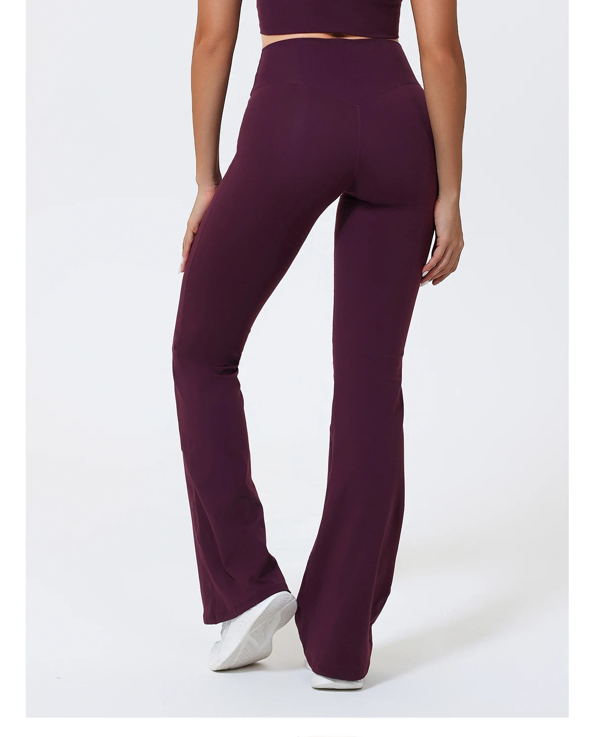 Hearuisavy Summer Woman Workout Flared Pants Leggings Pilates Fitness Trousers High Waist Butt Lifting Yoga Bell-Bottom Pants