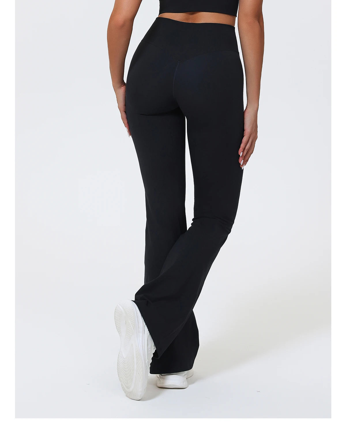 Hearuisavy Summer Woman Workout Flared Pants Leggings Pilates Fitness Trousers High Waist Butt Lifting Yoga Bell-Bottom Pants