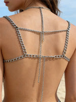 Women Chain Corset Camis for Clothes Dress Decor Pearls Tassel Body Jewelry Elegant Vest Clubwear 2026 Summer
