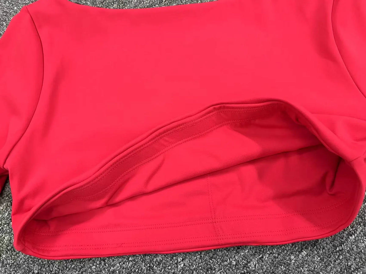 Women Crop Tops Yoga T-shirts Solid Sports Top Long Sleeve Running Shirts Quick Dry Fitness Gym Sport Gymwear