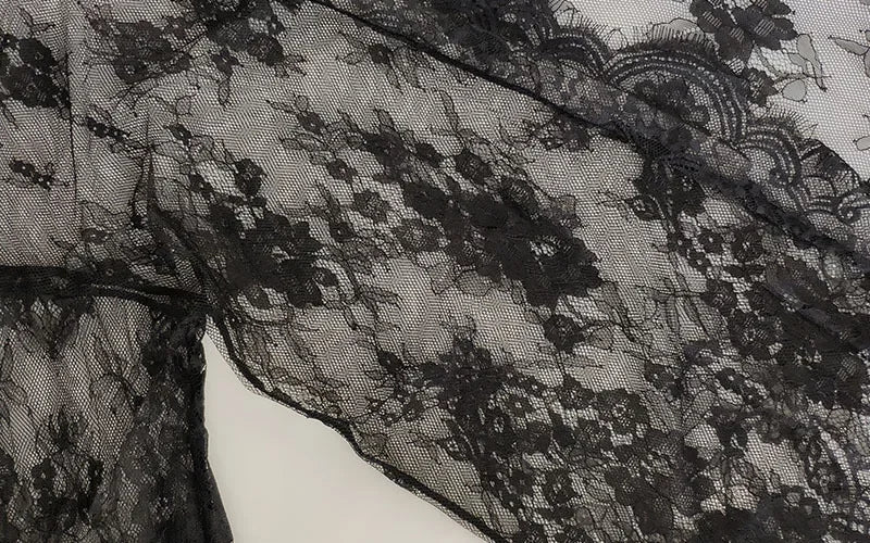 See Through Lace Babydoll Women Sexy Lingerie Erotic Transparent V-Neck Nightwear Robe G-string Robe Sleepwear Dress