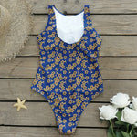 Striped Women One Piece Swimsuit High Quality Swimwear Printed Push Up Monokini Summer Bathing Suit Tropical Bodysuit Female