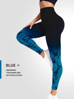 CZGUKE New Tie Dye Yoga Pants Sport Leggings Women Seamless High Waist Push Up Woman Tights Fitness Workout Leggins Gym Clothing
