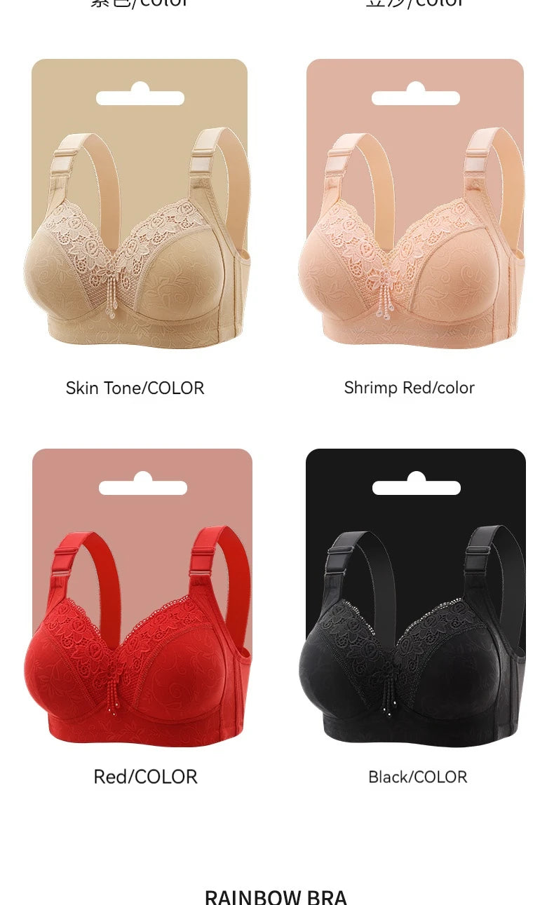 Womens Lace Bras Ultra-Thin Perspective Bralette Deep V Bra Sexy Lingerie Tops Plus SizeCup Mom's underwear active bra