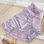 1 Pcs Sexy Hollow Lace Mesh Panties Women Summer Breathable Underwear High Waist Briefs Seamless Comfort Silk Fabric Underpants