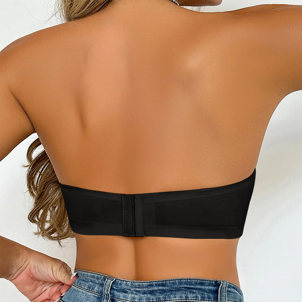 Women's Sexy Strapless Push Up Bra Padded Seamless Invisible Wireless Bandeau Bra Women Beauty Back Anti Slip Off Shoulder Bras