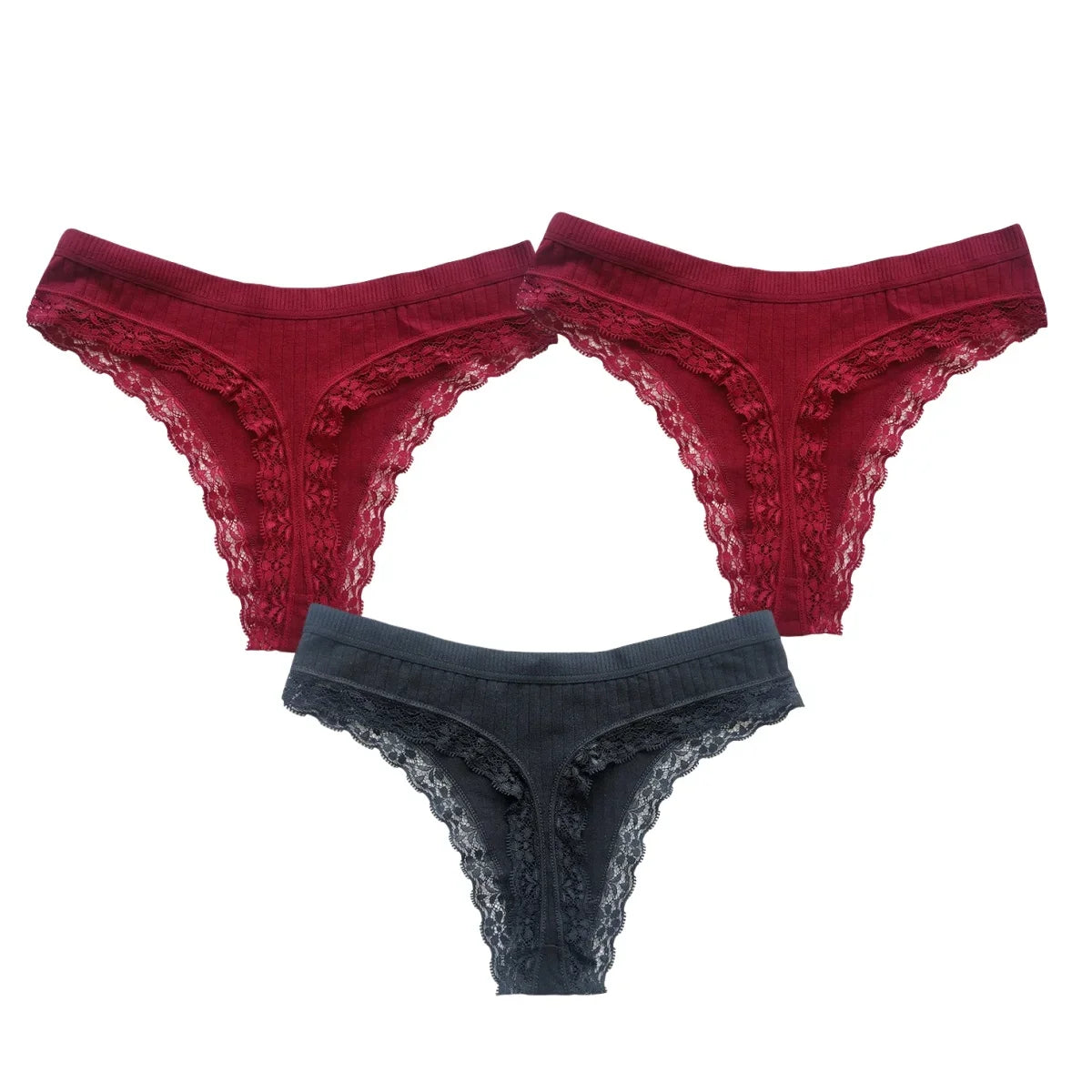 3Pcs/Set Cotton Panties Women G-string Female Underpants Sexy Lingerie Seamless Underwear Low Rise Panties M-XL Intimates