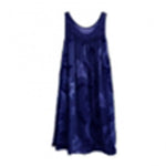 Mini Dress Floral Printed Lace Stitching O-Neck Sleeveless Women Summer Loose Tank Dress