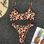 2026 Sexy Leopard Brazilian Bikini Female Swimsuit Women Swimwear Two Pieces Bikini Set High Cut Push Up Bathing Suit Swim Lady