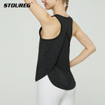 STOUREG Women SleevelessWorkout Tank Tops for Women,Running Training Yoga Shirts,Fitness Sport Yoga Vest Crop Gym Top Women