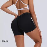 DIAS FIT JOY V-Back Shorts High Waisted Hip Lifting Yoga Shorts Women's Nylon Tight Fitting Shorts Training Sports Fitness Pants