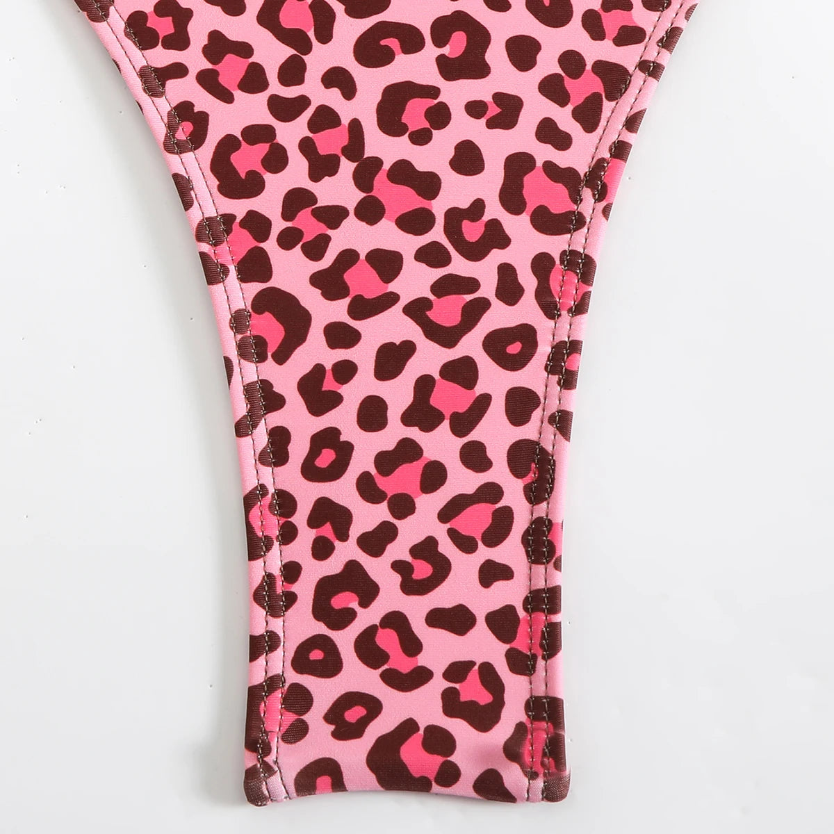 2026 Srappy Swimsuit One Piece Leopard Drawstring Swimwear Women Bathers Bathing Swimming Swim Suit Padded Beachwear Summer