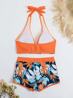 Sexy High Waist Bikini Shorts 2026 Women Swimsuit Two Piece Swimwear Female Bikinis Set Sports Bathing Suits Brazilian Biquini