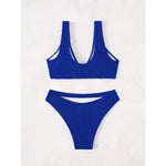 Sexy Royal Blue Bikini 2025 Woman Swimsuit Two Pieces Swimwear Female Thong Bikinis Set Swimming Bathing Suits Brazilian Biquini