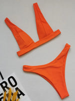 2025 Brazilian Triangle Bikinis High Cut bikini Women Swimsuit Female Swimwear Two pieces bikini Set Bather Bathing Suit Swim