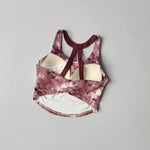 Women's Elegant Printed Yoga Sports Vest Shock Resistant Fitness Outerwear Beautiful Back Cross Shaped Design