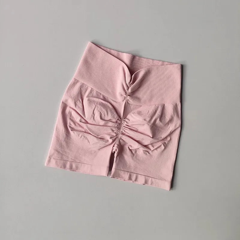 Women's High Waist Sports Shorts Slimming Peach Hip Lifting Speed Drying Tight for Running Cycling Gym Three-Point Short Pants