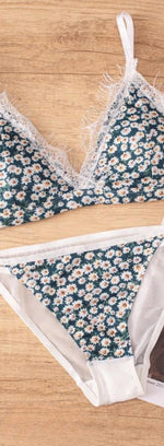 Women Lace Bra And Panties Sexy Lingerie Set Low Waist Briefs Underwear Female Non-wire Brassiere Seamless Bras Push Up Bralette