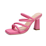 2026 Large Size Women's High HeelFaionable Pink Outdoor Wear Casual High-heeled shoes