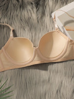 New Hot Selling Solid Color Daily 2-piece Set with Steel Rim push up Bra for Women Underwear Set J2611