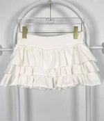 Sweet And Spicy Ballet F-length Skirt With Elastic Waist And Lace Hem Flared Cake-aped Ort Skirt For Young Women 8PO5