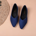 Women Suede Pointed Toe Flat Shoes V‑Cut Slip On Soft Sole Large Size Multi‑Color Casual Comfort Dress Daily Office Ballet Flats