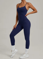 Padded One-Piece Yoga Clothes Sportswear Women's Gym Push Up Workout Clothes Fitness Sports Fitness Wear Yoga Jumpsuit