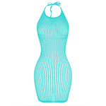 1PC Women Sexy Fishnet Beach Cover Up Hollow Out Bodycon Dress See Through Summer Swimwear
