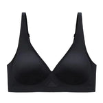 Women's Seamless Bra Push-Up Bralette With Pads U-Shape Back Non-wire Underwear Mesh Splice Breathable V-Neck Sexy Lingerie S-XL