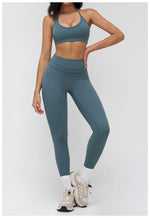 2 Pieces Sportswear Women Yoga Set Gym Clothes Fitness Set Outfit Outdoor Long-Sleeved Shirt Tracksuits Sports Bra Gym Leggings