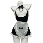 Japanese Anime Lolita Maid Cosplay Women Sexy Lingerie Temptation Hollow Out French Dress Waitress Party Stage Costumes
