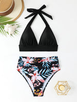 Sexy High Waisted Bikini 2025 Floral Swimsuit Female Swimwear Women Vintage Bikinis Set Bather Beachwear Bathing Suit Holiday