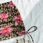 Leopard Print Swimwear Cover Ups String Halter Triangle Bikinis 2026 Mujer Sexy Swimsuits Women Bathing Suit 3 Piece Bikini Set