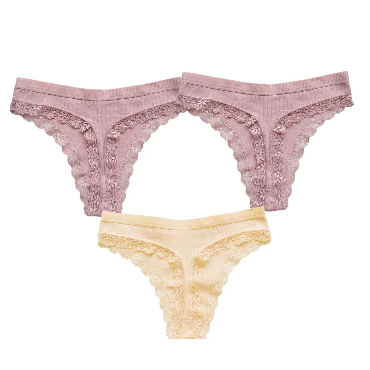 3Pcs/Set Cotton Panties Women G-string Female Underpants Sexy Lingerie Seamless Underwear Low Rise Panties M-XL Intimates
