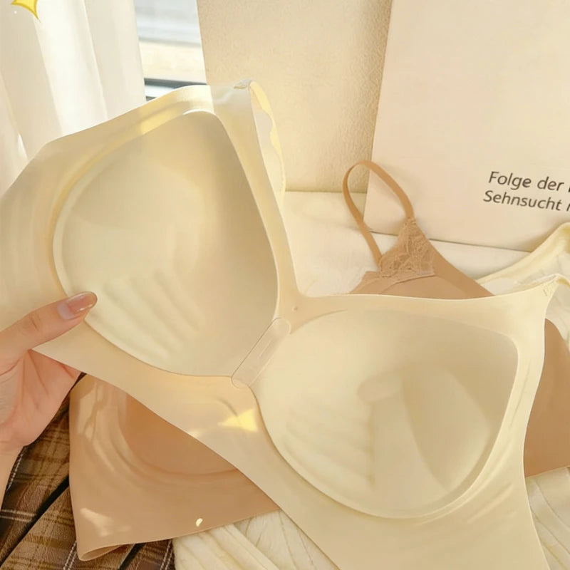 Women's Lace Bra Underwear Vest-Style Strips Beautiful Comfortable Bra Small Breasts Support Comfortable Wireless Underwear