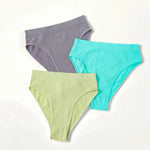 1Pc High Waist Panties Women Seamless Briefs High-Leg Cut Underpants Female Sexy Lingerie Solid Color Sport Underwear Panty S-L