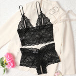 Pullover Open Bra See Through Fancy Underwear Uncensored Luxury Lace Hollow Sets Crotchless Outfits Intimate No Pad Wireless