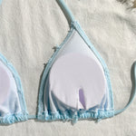 4 Colors Sexy Halter Bikini Female Swimsuit Three-pieces Bikini set With Shorts Women Swimwear Bather Bathing Suit Swim V7843W