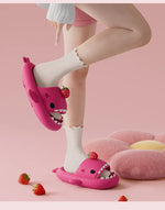 2025 New Shark Slippers Women Men Summer Shoes Cute DIY Strawberry Indoor Street Sandals Girls Boys Beach Shower Slides